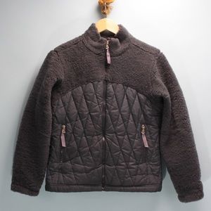 Patagonia Fuzzy Fleece Quilted Full Zip Jacket